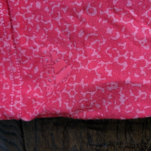 Adidas Women's Coral Red V-NECK - Picture 3 of 6